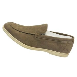 NEW Old Money Split Suede Loafers Summer Walk Minimalist Tan Mens 46 US 12 13